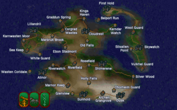 Map Of Summerset Isles Arena:summurset Isle - The Unofficial Elder Scrolls Pages (Uesp)