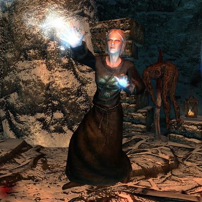 Skyrim Necromancer The Unofficial Elder Scrolls Pages UESP   400px SR Npc Necromancer 02 