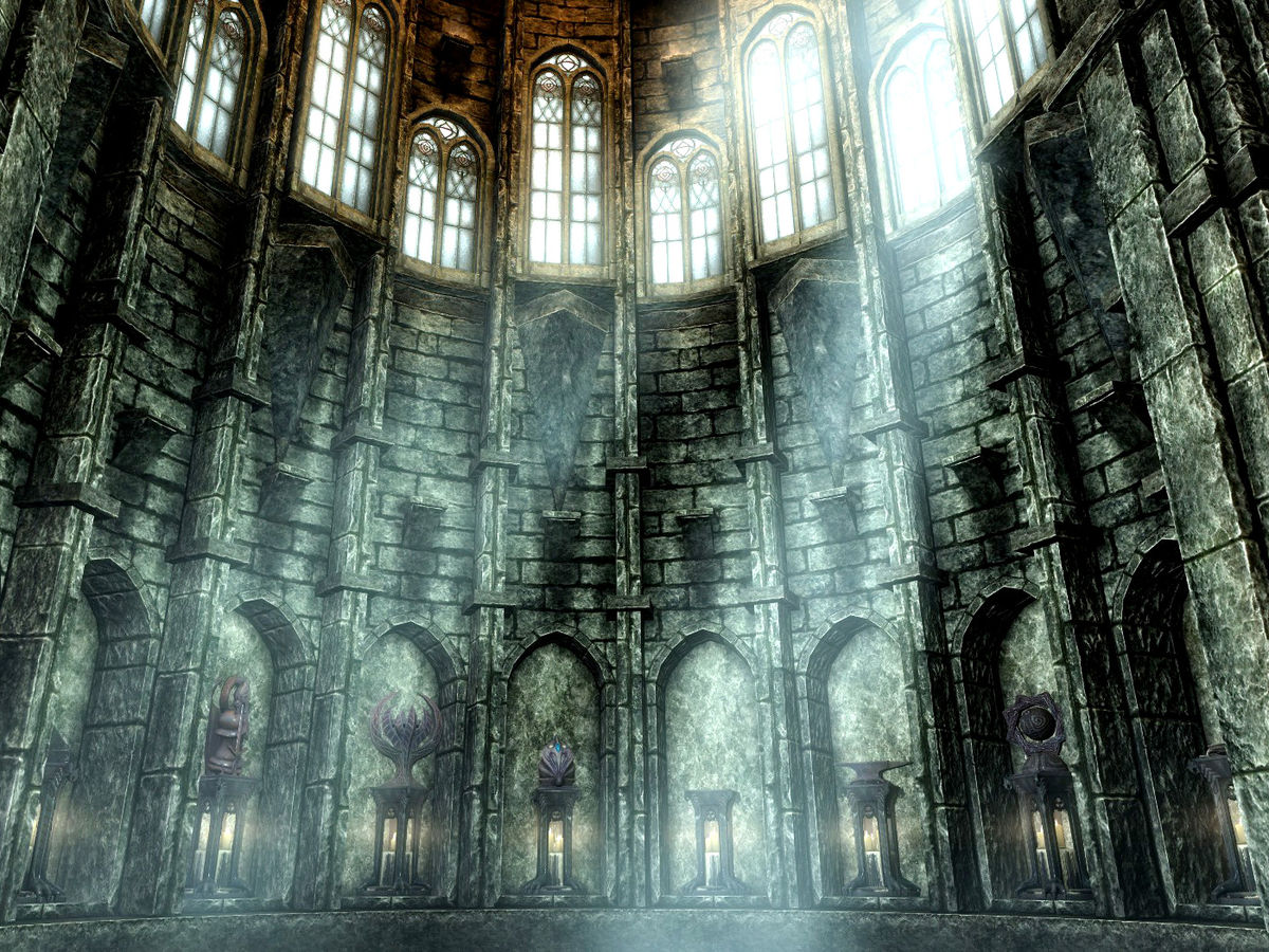 Lore Divines The Unofficial Elder Scrolls Pages UESP   1200px SR Interior Temple Of The Divines 