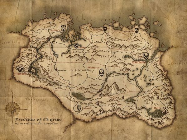 Skyrim:Maps - The Unofficial Elder Scrolls Pages (UESP)