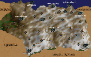The location of Dawnstar in Skyrim